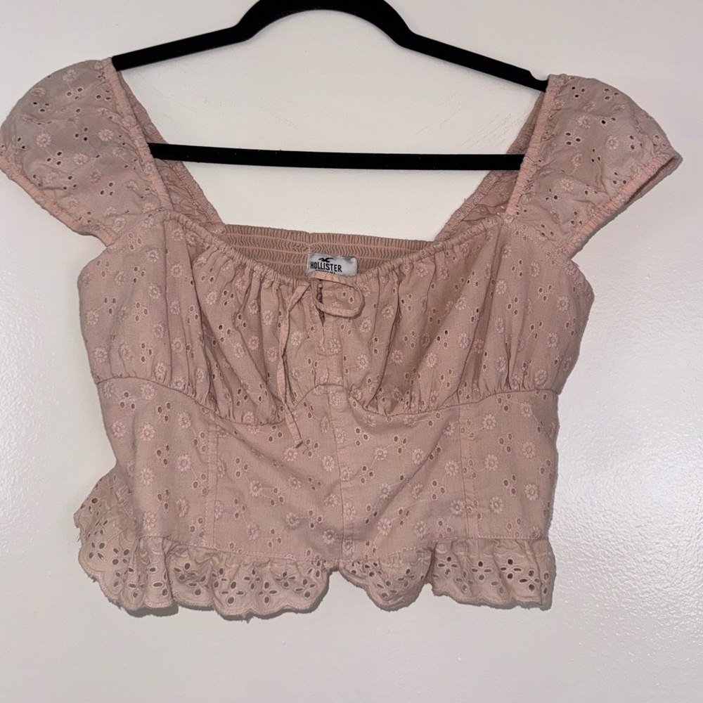 Hollister Nude Blouse crop top